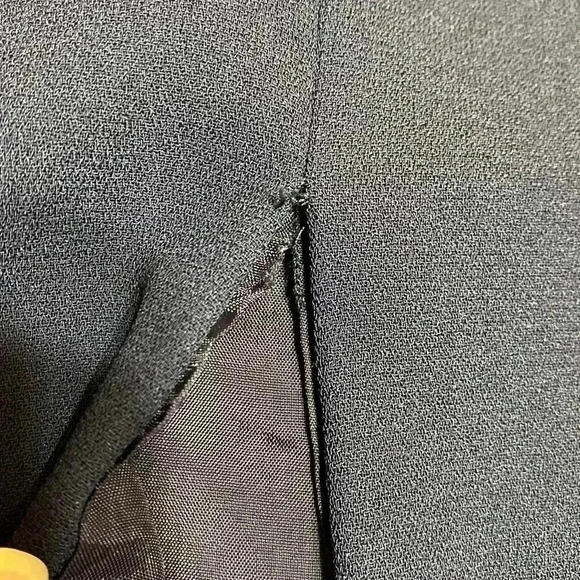 Donna Morgan Navy Blue Formal Embellished Short Sleeve Long Gown Dress Size 4. - Picture 9 of 16